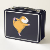 Guinea Schwein bei Yoga Metall Brotdose (Rückseite)