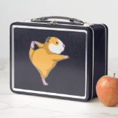 Guinea Schwein bei Yoga Metall Brotdose (Beispiel)