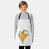 Guinea Schwein bei Yoga Schürze (Getragen)