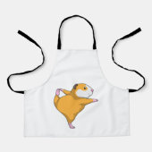 Guinea Schwein bei Yoga Schürze (Vorderseite)