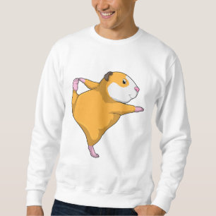 Guinea Schwein bei Yoga Sweatshirt
