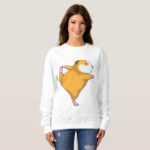 Guinea Schwein bei Yoga Sweatshirt (Vorne ganz)