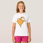Guinea Schwein bei Yoga T-Shirt (Vorne ganz)