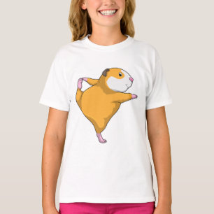 Guinea Schwein bei Yoga T-Shirt