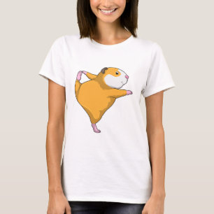 Guinea Schwein bei Yoga T-Shirt