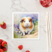 Guinea Schwein Delikatfarbenes Wasser Serviette (Beispiel)