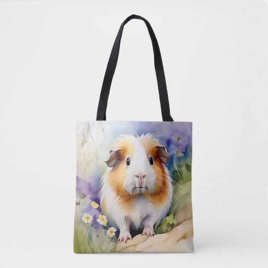 Guinea Schwein Delikatfarbenes Wasser Tasche (Vorderseite)