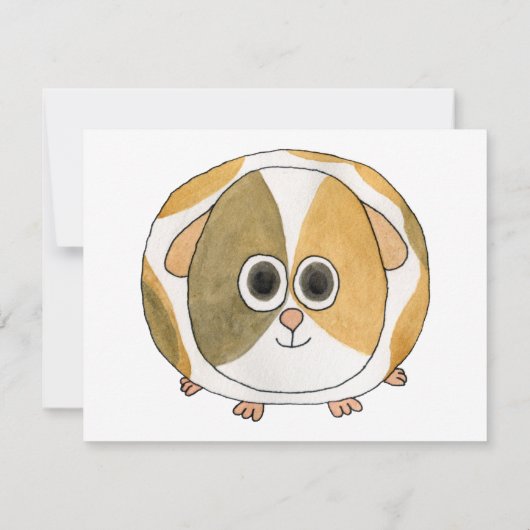 Guinea Schwein. Einladung (Rückseite)