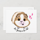 Guinea Schwein es ist Guinea ok Postkarte (Vorne/Hinten)