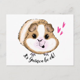 Guinea Schwein es ist Guinea ok Postkarte