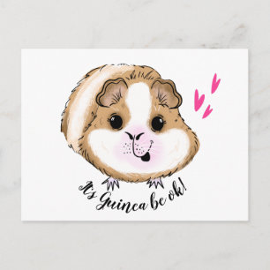 Guinea Schwein es ist Guinea ok Postkarte