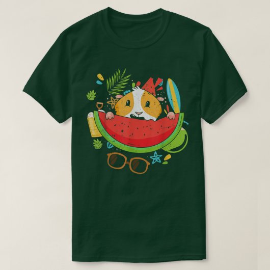 Guinea Schwein Exotic Fruit Summer Vacation Tropic T-Shirt (Design vorne)