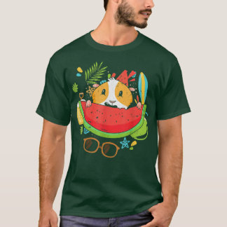 Guinea Schwein Exotic Fruit Summer Vacation Tropic T-Shirt