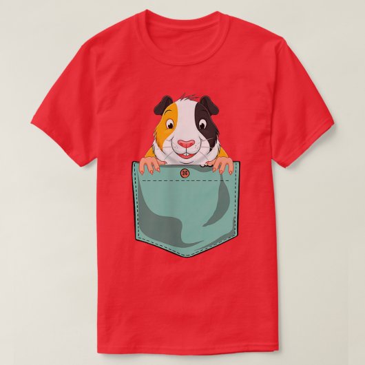Guinea Schwein in Tasche für Frauen Männer T-Shirt (Design vorne)