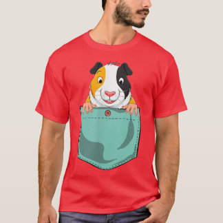 Guinea Schwein in Tasche für Frauen Männer T-Shirt