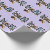 Guinea Schwein ist das Wort, Papier umblättern Geschenkpapier (Ecke)