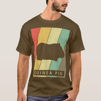 Guinea Schwein Lover Vintag Retro Tier T-Shirt