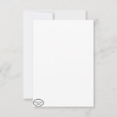 Guinea Schwein mit Party-Hat-Flachbildschirm Dankeskarte (Rückseite)