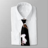 Guinea Schwein Muster, Unisex Silky Krawatte, Krawatte (Gebunden)