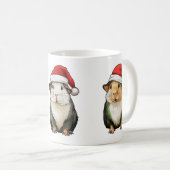 Guinea Schwein Niedlich in Weihnachten Vibes Xmas Kaffeetasse (VorderseiteRechts)