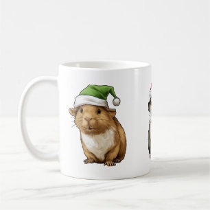 Guinea Schwein Niedlich in Weihnachten Vibes Xmas  Kaffeetasse