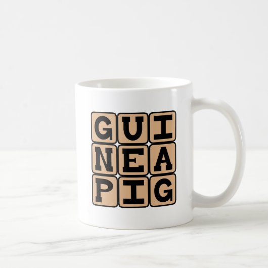 Guinea Schwein, Niedliches Haustier oder Testfach Kaffeetasse (Rechts)