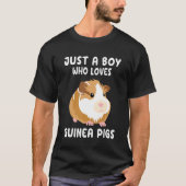Guinea Schwein Nur ein Junge, der Guinea Liebe Sch T-Shirt (Vorderseite)