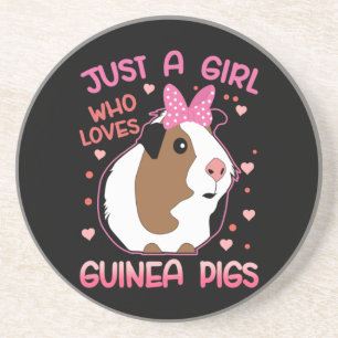 Guinea Schwein Nur ein Mädchen, das Guinea Liebe S Getränkeuntersetzer