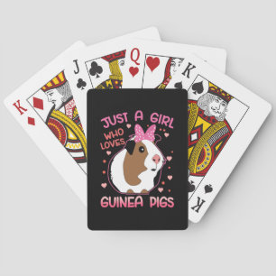 Guinea Schwein Nur ein Mädchen, das Guinea Liebe S Spielkarten
