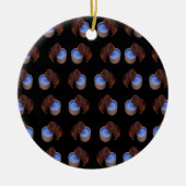 Guinea Schwein Stehendes Trinkmuster, Keramikornament (Vorne)