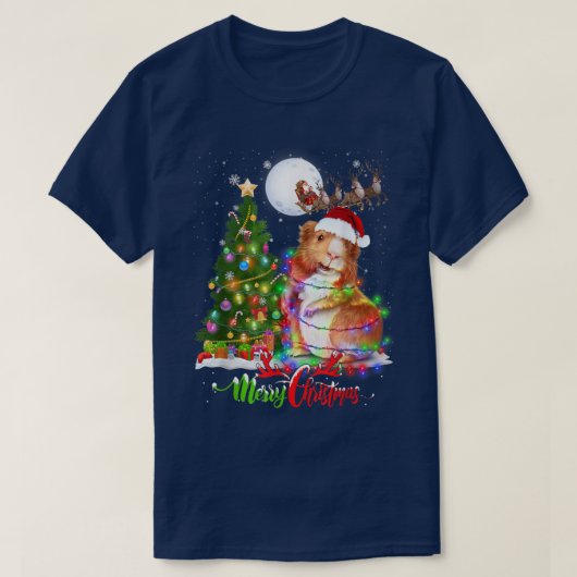 Guinea Schwein Tier Frohe Weihnachtstier Lover T-S T-Shirt (Design vorne)