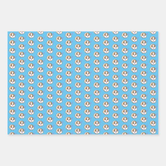 Guinea Schwein verrückte Guinea Schweine Mädchen G Geschenkpapier Set (Vorderseite 3)