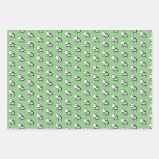 Guinea Schwein verrückte Guinea Schweine Mädchen G Geschenkpapier Set (Vorderseite)