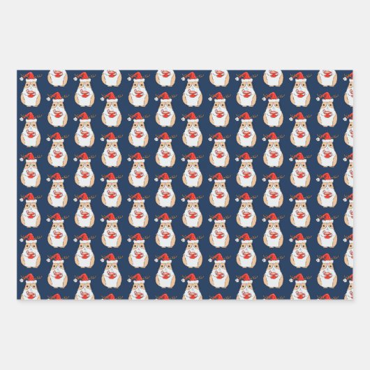 Guinea Schwein verrückte Guinea Schweine Mädchen G Geschenkpapier Set (Vorderseite 2)