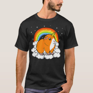 Guinea Schwein Weißes Einhorn Mystisches Pferd Reg T-Shirt