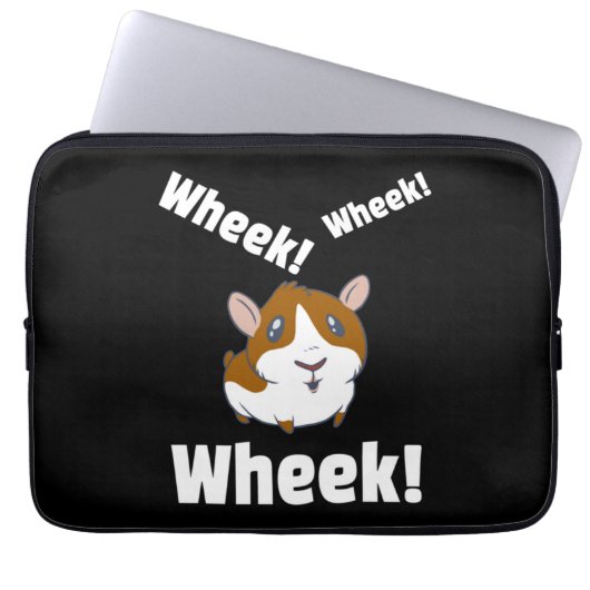 Guinea Schwein Wheek! Ach! Laptopschutzhülle (Vorderseite)
