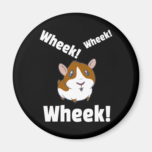 Guinea Schwein Wheek! Ach! Magnet (Vorne)