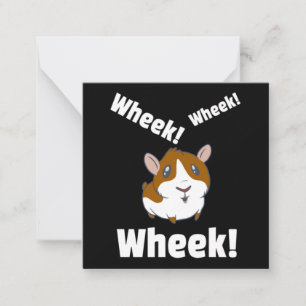 Guinea Schwein Wheek! Ach! Mitteilungskarte