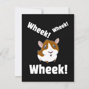 Guinea Schwein Wheek! Ach! Mitteilungskarte