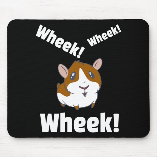 Guinea Schwein Wheek! Ach! Mousepad (Vorne)