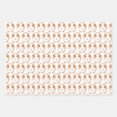 Guinea Schwein Wrapping Paper Flat Sheet Set 3 Geschenkpapier Set (Vorderseite 3)
