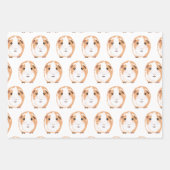 Guinea Schwein Wrapping Paper Flat Sheet Set 3 Geschenkpapier Set (Vorderseite)