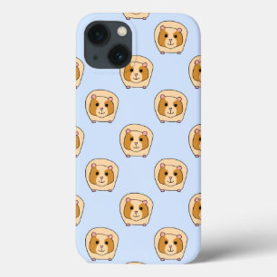 Guinea Schweine auf Blau. iPhone 13 Hülle