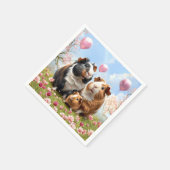 Guinea Schweine Babydusche Serviette (Ecke)