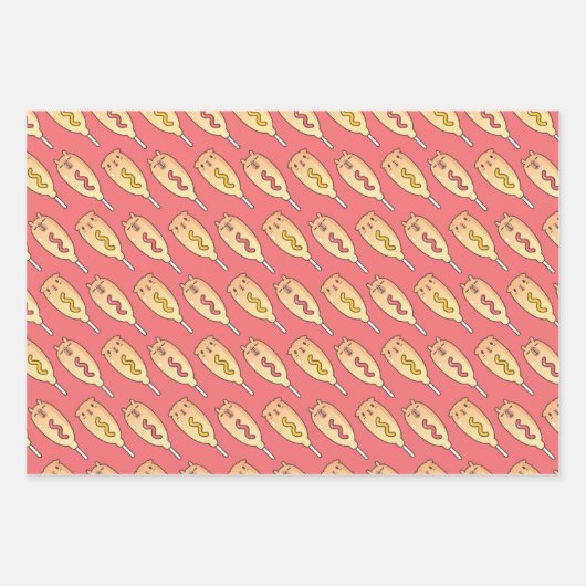 Guinea Schweine, Capybara und Koala mit Lebensmitt Geschenkpapier Set (Vorderseite)