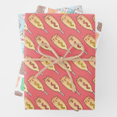 Guinea Schweine, Capybara und Koala mit Lebensmitt Geschenkpapier Set (Beispiel)