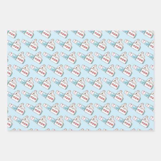 Guinea Schweine, Capybara und Koala mit Lebensmitt Geschenkpapier Set (Vorderseite 3)