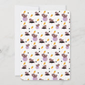 Guinea Schweine Fitness Einladung (Rückseite)