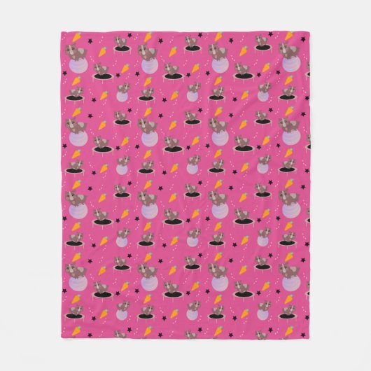 Guinea Schweine Fitness Funny Design Fleecedecke (Vorderseite)