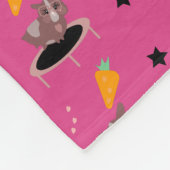 Guinea Schweine Fitness Funny Design Fleecedecke (Ecke)